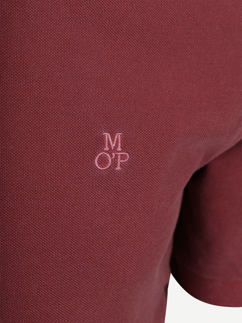Poloshirt piqué acai rood