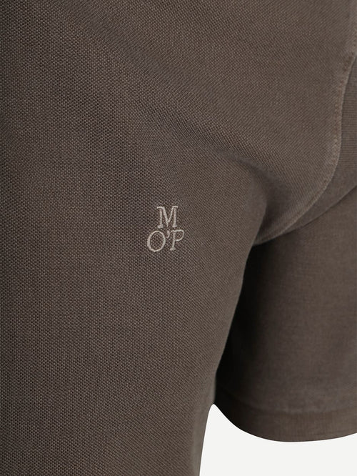 Poloshirt piqué nickle bruin