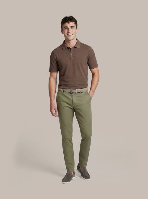 Respect polo tiger bruin