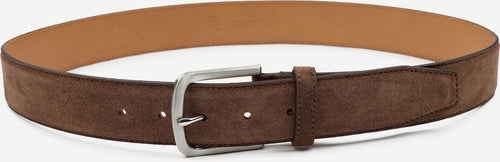 Riem suède leer bruin