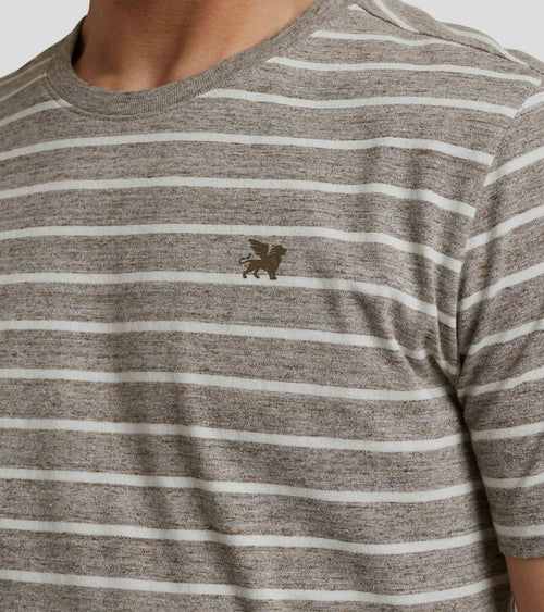 T-shirt strepen bruin