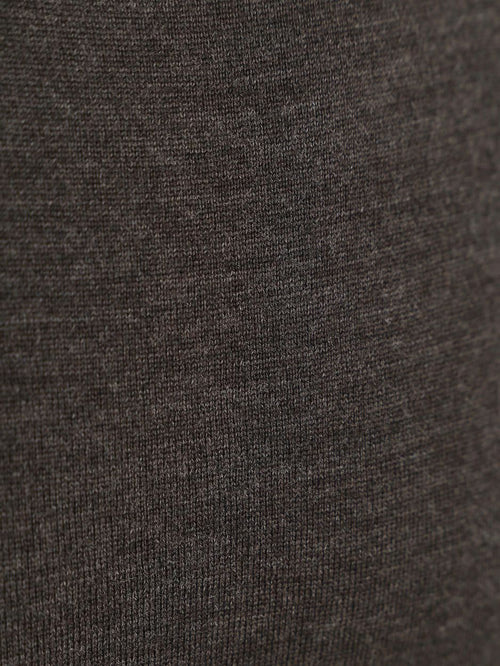 Pullover merinowol donkerbruin