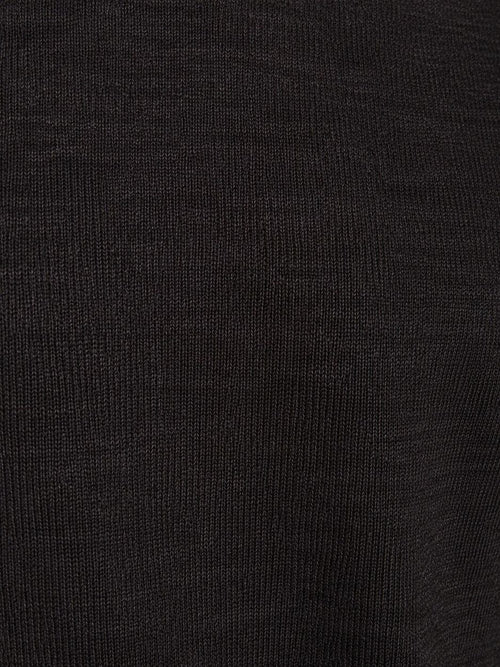 Turtleneck trui merinowol donkerbruin