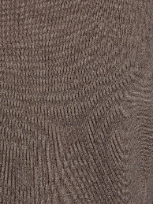 Turtleneck trui merinowol bruin
