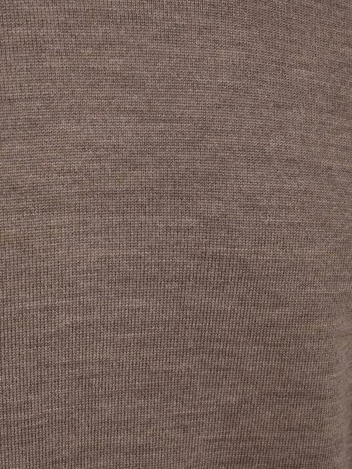 Pullover merinowol bruin
