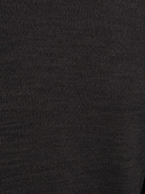 Pullover merinowol donkerbruin