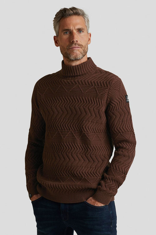 Knitted coltrui bruin