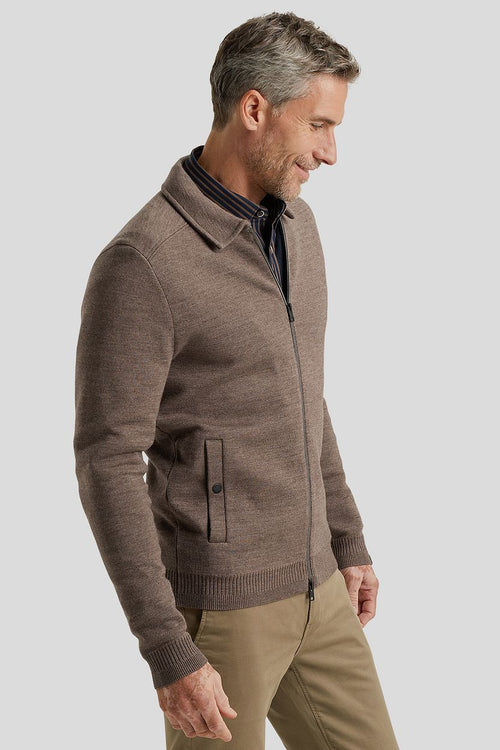 Vest wolblend bruin