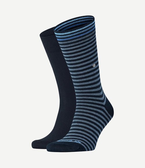 Everyday (2-pack) strepen donkerblauw