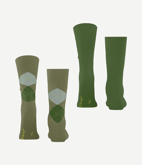 Everyday mix sokken (2-pack) groen 7473