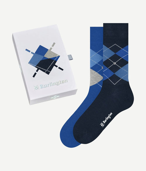 Burlington gift box (2-pack) ruiten blauw