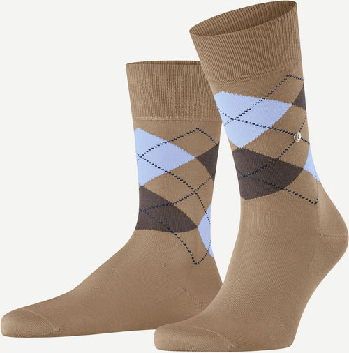 Burlington Manchester sok ruit beige 4240