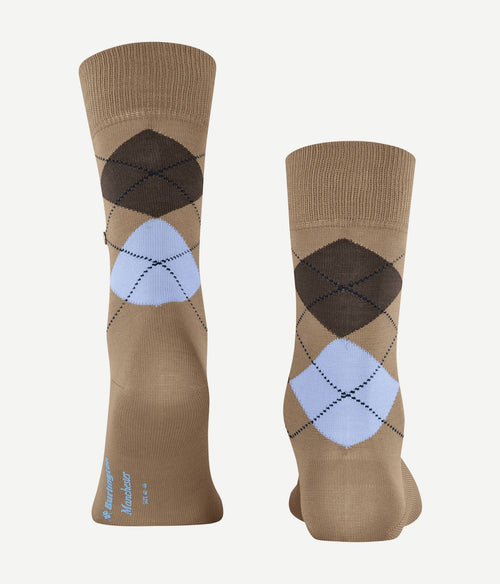 Burlington Manchester sok ruit beige 4240