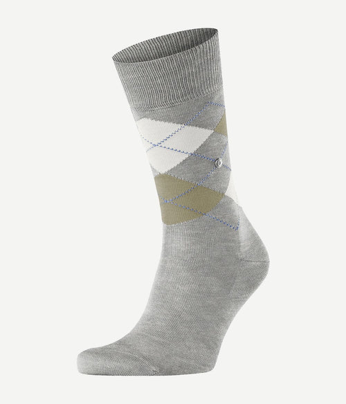 Burlington Manchester sokken grijs 3623