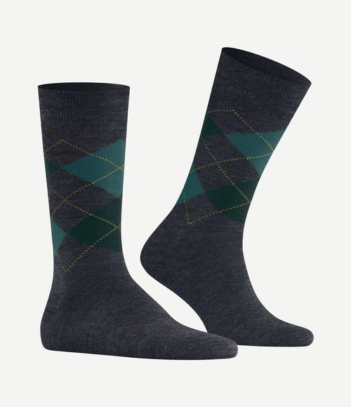 Wol Edinburgh melange donkerblauw 6273