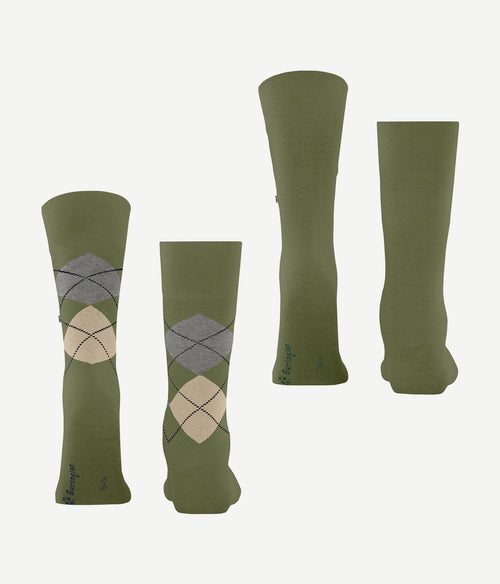Everyday mix sokken (2-pack) groen 7472