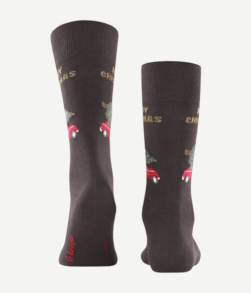 Burlington sokken merry x-mas bruin