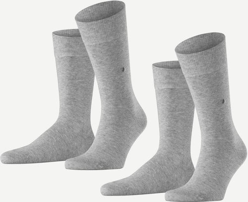 Burlington uni lichtgrijs (2-pack)