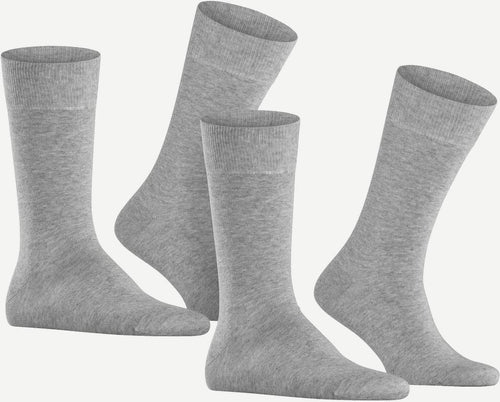 Burlington uni lichtgrijs (2-pack)