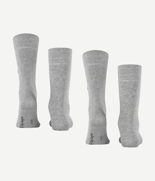 Burlington uni lichtgrijs (2-pack)
