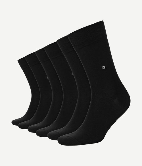 Burlington uni zwart (6-pack)