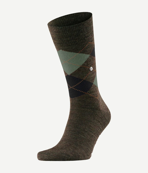Burlington wol Edinburgh melange groen 7185