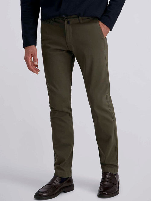 Chino castres olijfgroen