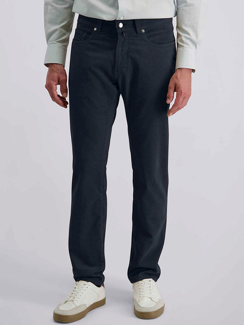 Broek Lyon corduroy donkerblauw