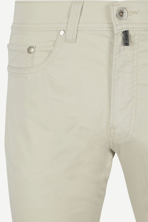 Broek Lyon tapered ecru
