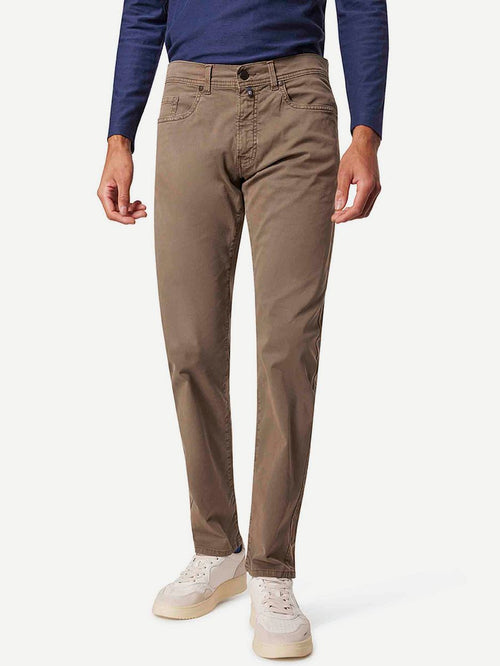 Broek Lyon tapered taupe