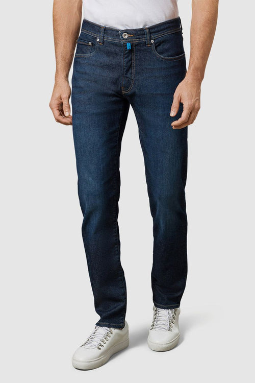 Jeans Lyon tapered future flex donkerblauw