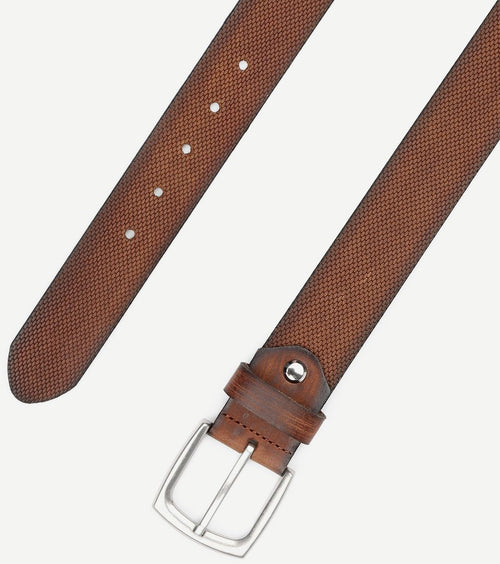 Riem leer cognac bruin