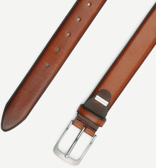 Leren riem polish cognac