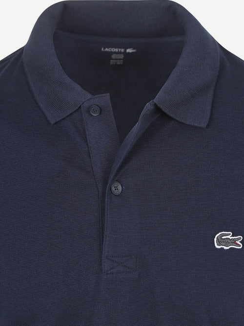 Lacoste poloshirt breathable donkerblauw | Regular-fit