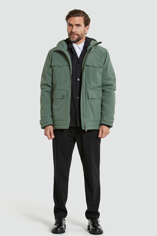 Parka hilding donkergroen