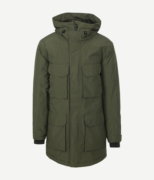 Didriksons parka drew olijfgroen