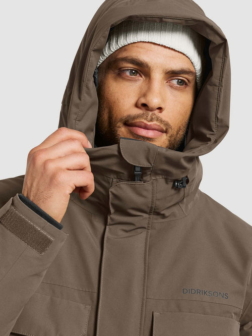 Didriksons parka drew taupe | Regular-fit