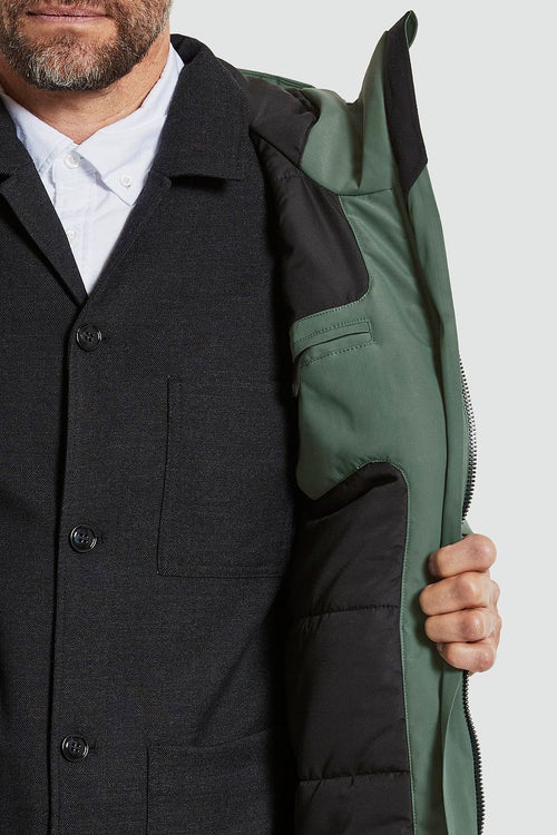Parka hilding donkergroen