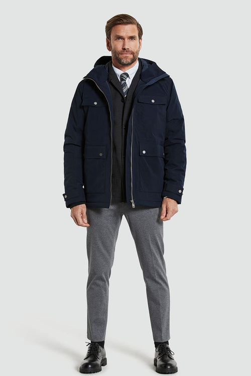Didriksons parka hilding donkerblauw | Regular-fit