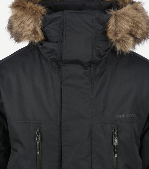 Didriksons parka marco donkerblauw | Regular-fit