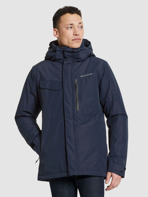 Didriksons stefan jas donkerblauw | Regular-fit