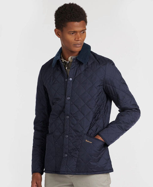Heritage Liddesdale quilted jas donkerblauw