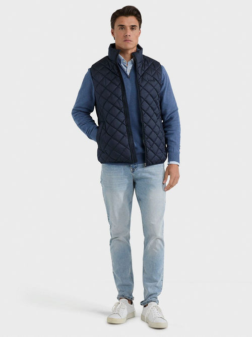 Quilted bodywarmer donkerblauw