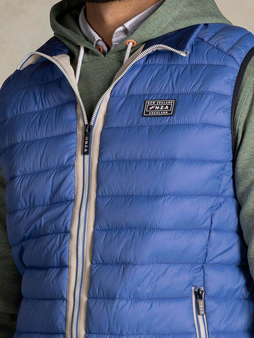 Bodywarmer puffer blauw
