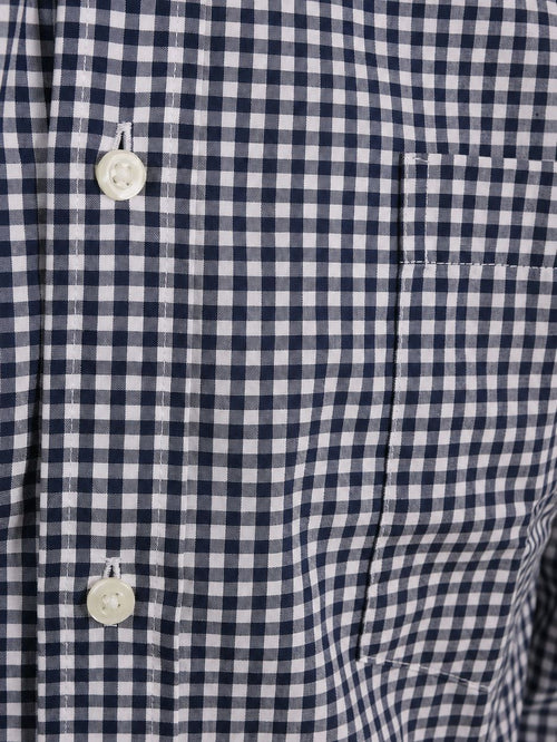 Overhemd vichy ruit donkerblauw