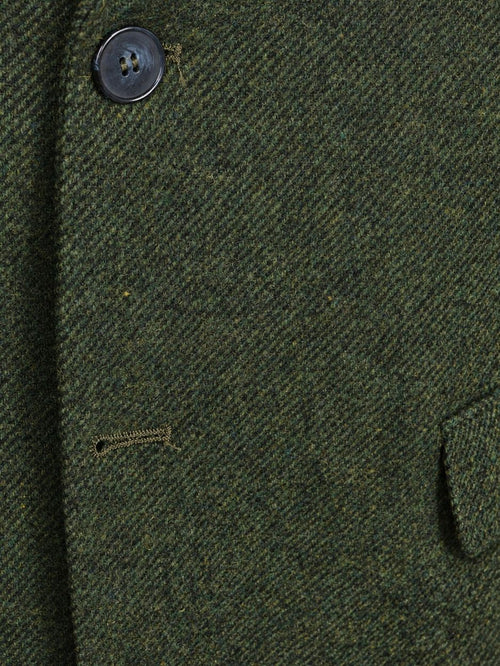 Colbert lamswol tweed groen