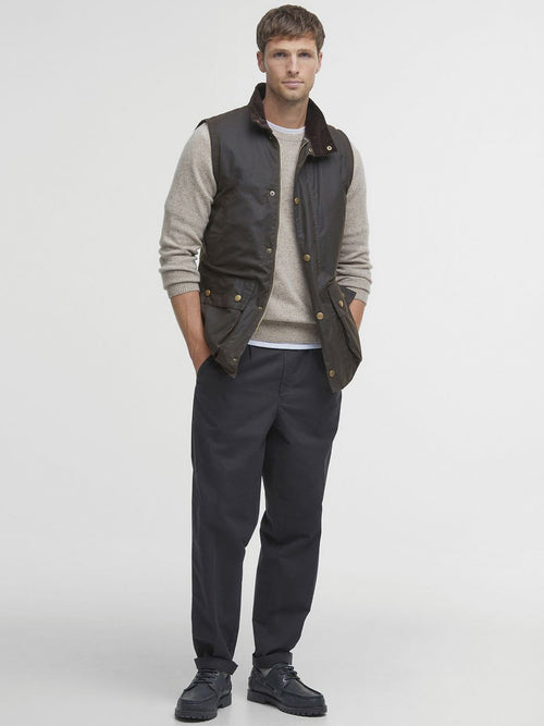 Westmoreland wax bodywarmer olijfgroen