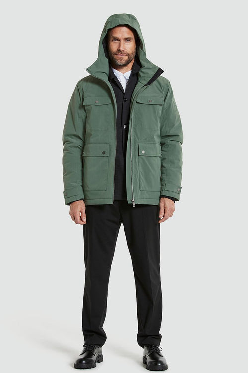 Parka hilding donkergroen