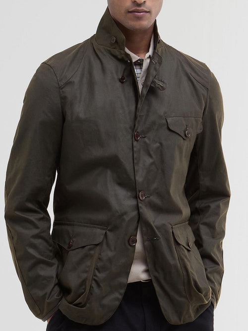 Barbour beacon wax jas olijfgroen