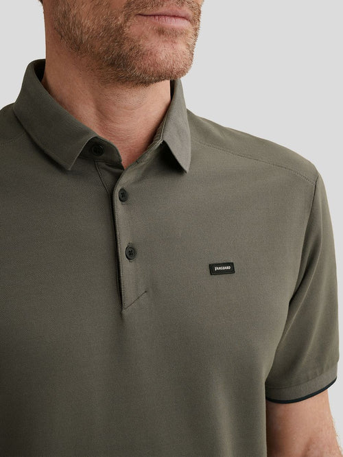 Piqué poloshirt pewter